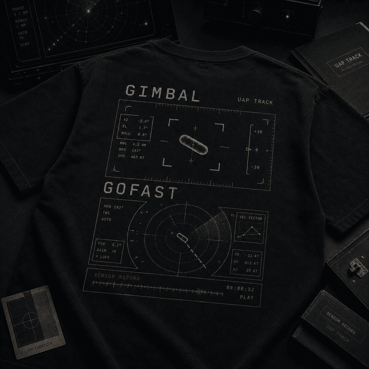 Gimbal GoFast Track Tee print detail
