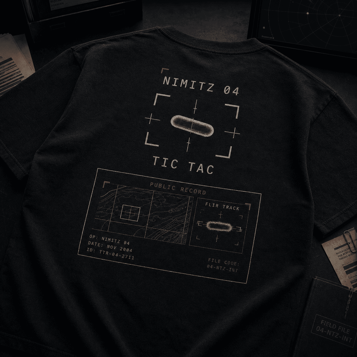 Nimitz 2004 Intercept Tee print detail