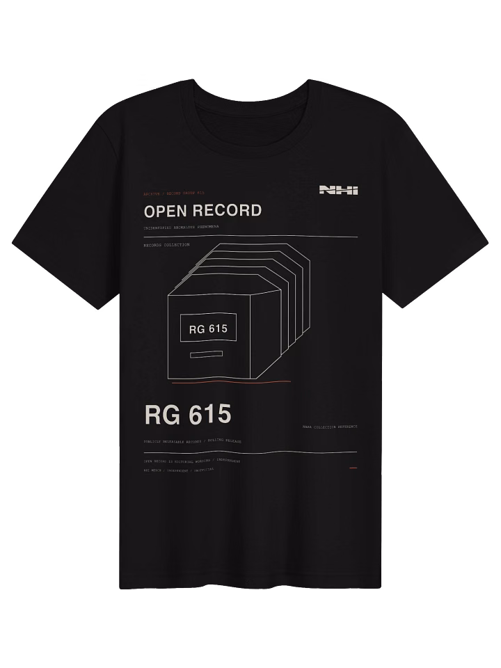 Open Record Tee — RG 615 — Fourthwall digital preview