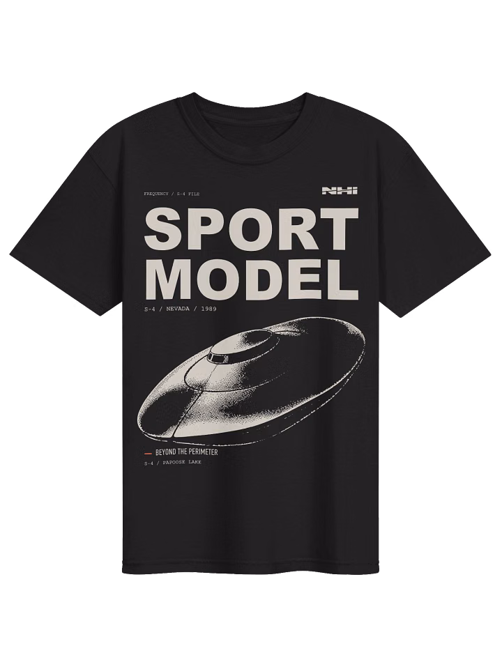 Nevada 1989 Sport Model Tee, front graphic — Fourthwall digital preview