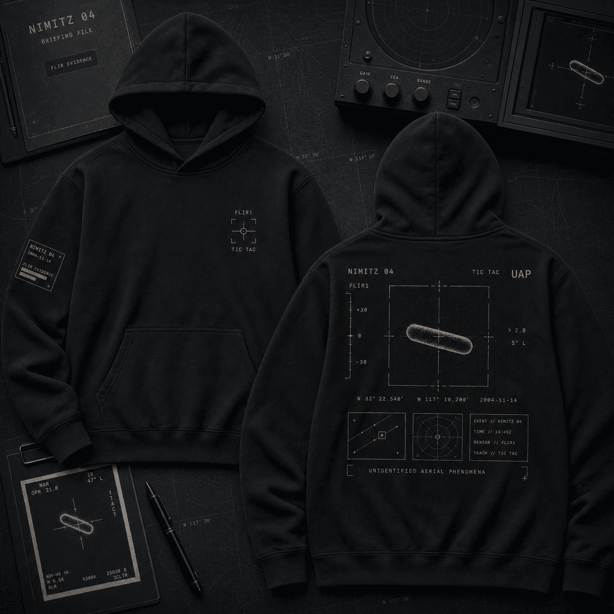 Nimitz 2004 Intercept Hoodie mockup