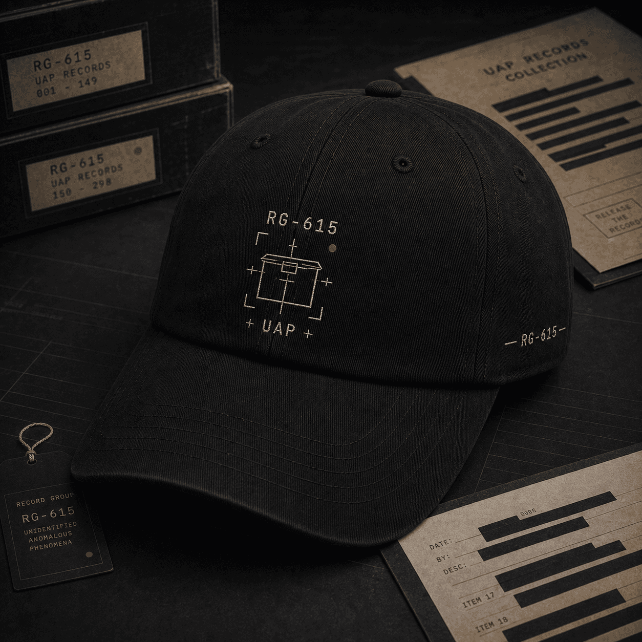 RG-615 Cap mockup
